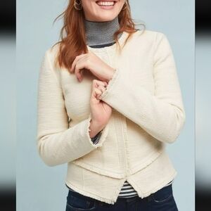 Anthropologie Ett:twa Bardot Knit Moto Jacket